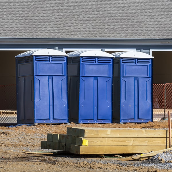 are there any restrictions on what items can be disposed of in the portable toilets in Ashland